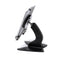 Back view of mounted iPad in counter stand with bracket visible IPAD-CS-GR-BL-10