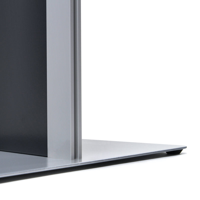 Base of the Literature Stand with Metal Brochure Trays