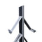 Double-sided Literature Stand with Metal Brochure Trays