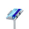 Literature in metal pocket on a brochure stand