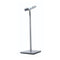 Literature stand with metal tray