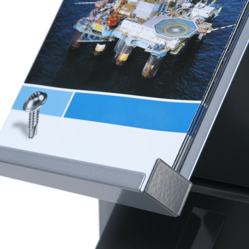 Brochures in literature stand
