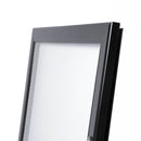 Top corner of Black Free Standing Menu Board MC-ST-BL-MA-2027-4