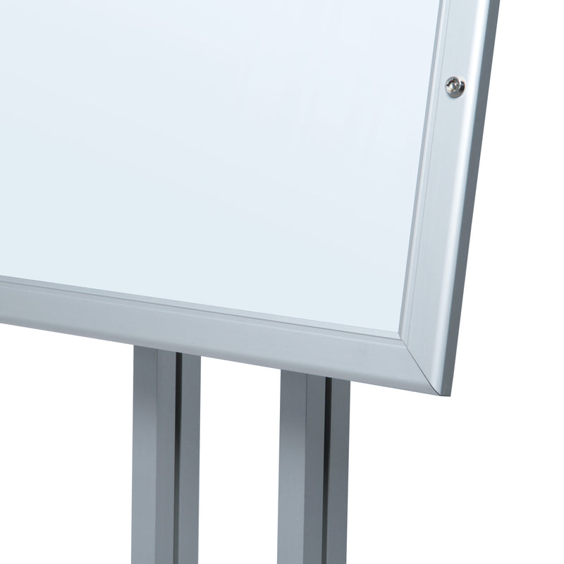 Corner detail of a Menu Board Stand
