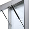 Outdoor Message Board with gas struts opening
