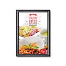 Black 11 by 17 poster holder with snap frame PF-M25B-11-17