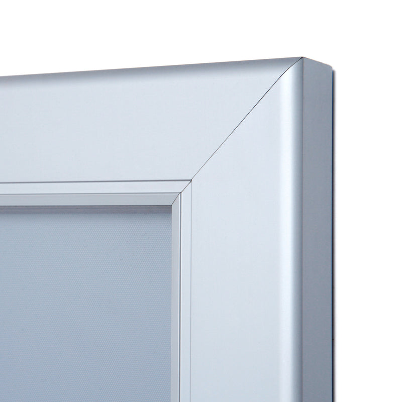 Wall mounted outdoor poster frame with swing door