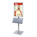 Poster Stand with literature tray and snap frame