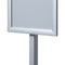 Silver sign stand mid-section SST-FL-11-17