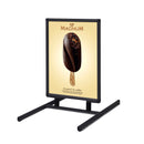 T-Style Sidewalk Sign for Posters with Sturdy Steel Base, WTR-MB-BL-24-36