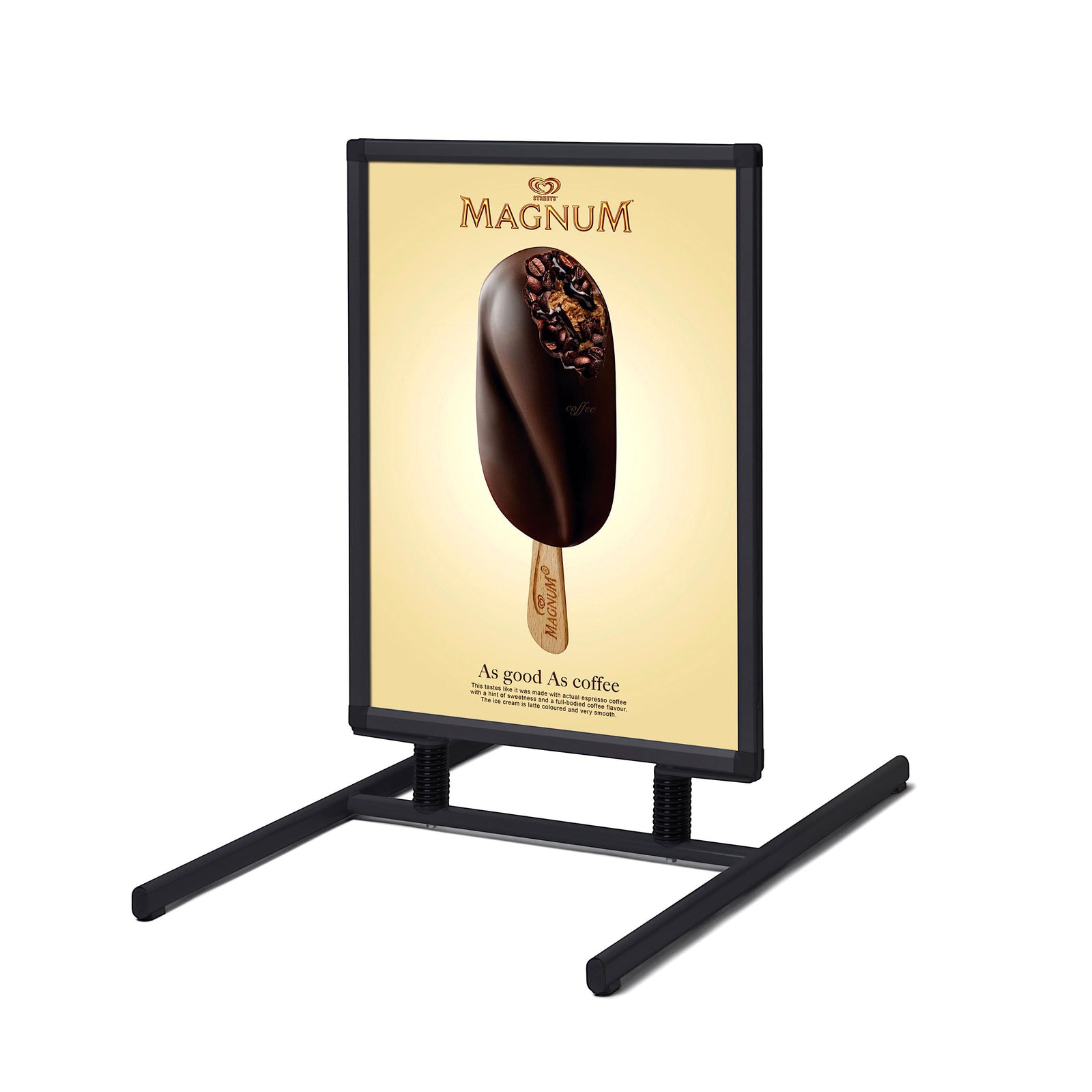 Springboard Sign Sidewalk Sign | T-Style Steel Base | Snap Open Springboard | for Poste ...