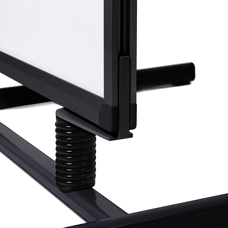 Signboard mounted on Springs for wind resistance, T-Style Sidewalk Sign WTR-MB-BL-30-40