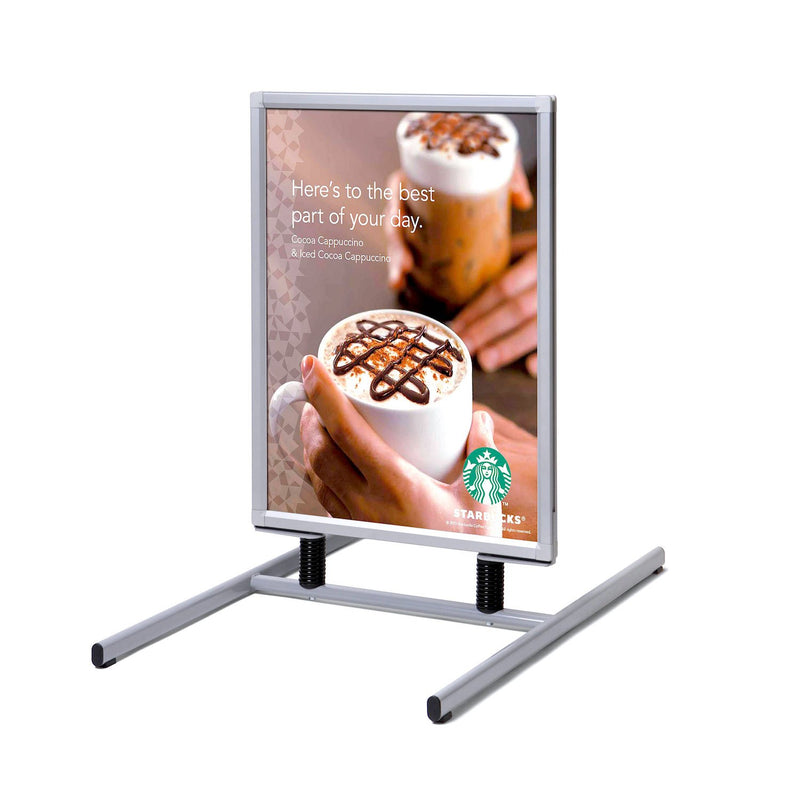 Springboard Sign Sidewalk Sign | T-Style Steel Base | Snap Open Springboard | for Poste ...