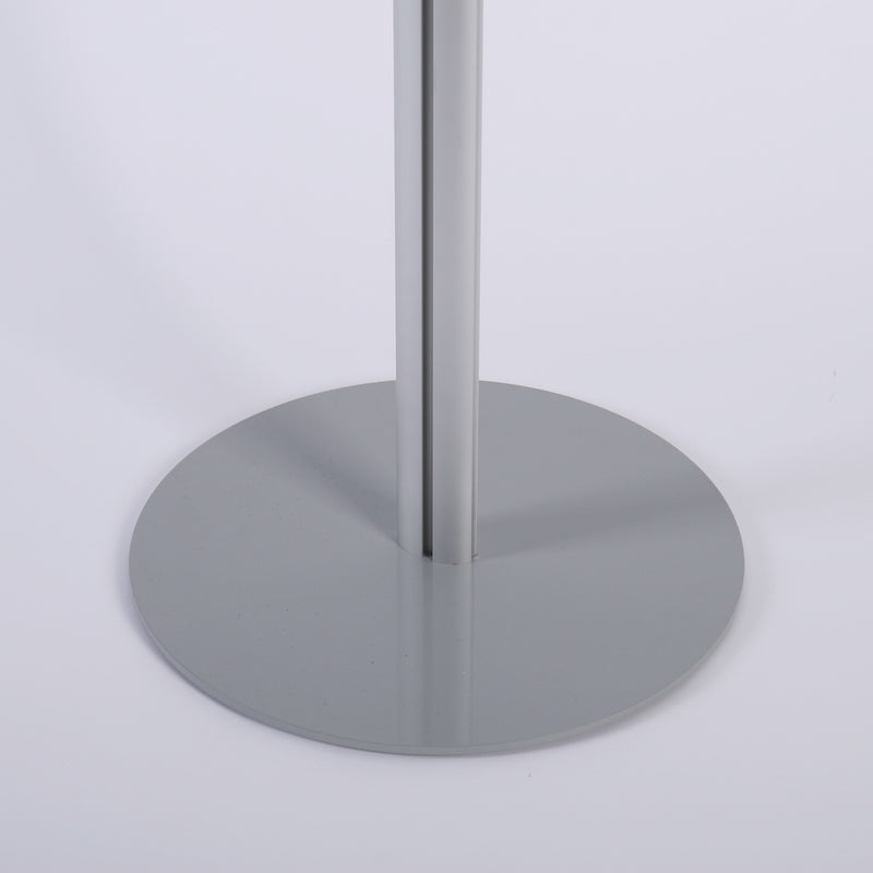 Aluminum pole and steel base plate of Sign Stand