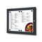Black Menu Display Case, Indoor and Outdoor Use. Fits 2 pages #Size_20" x 15"