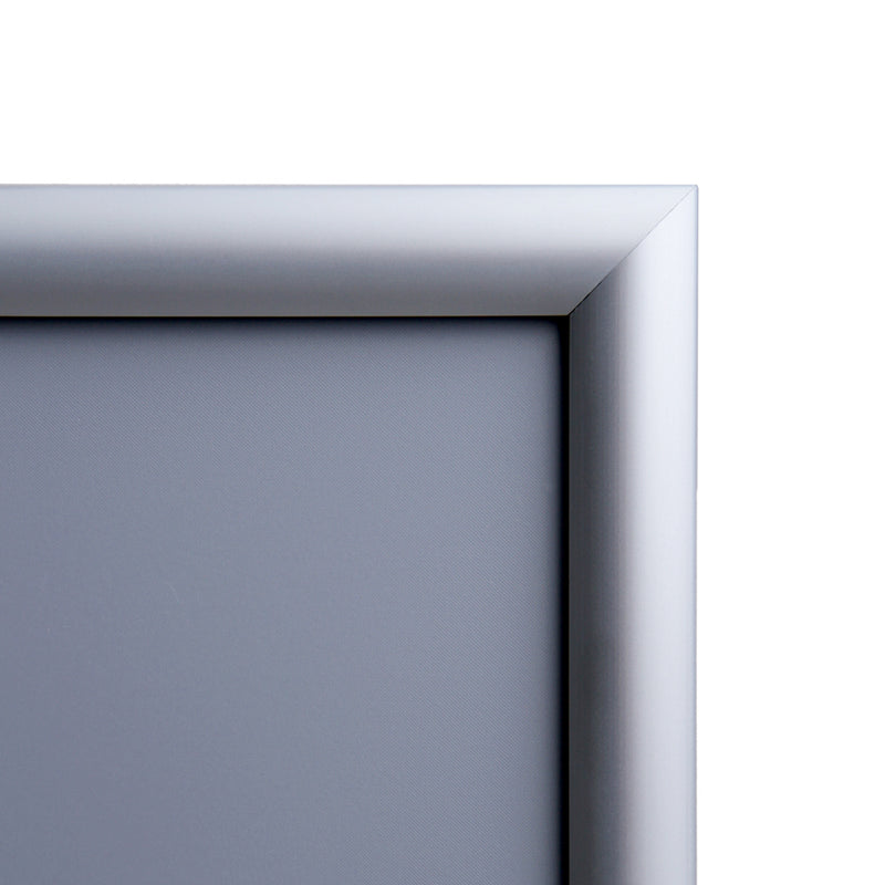Close up snap frame corner of Sign Stand