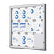 Enclosed Bulletin Board with Swing Door, Locking. Premium quality, designed for indoor use. Fits 12 pages