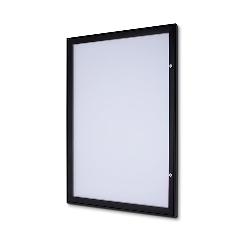 Empty Enclosed Bulletin Board with Swing Door, Locking. Premium quality, designed for indoor use. Fits 4 pages