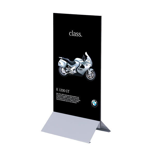 Floor Sign Base for Ridged Signboard #Color_Silver