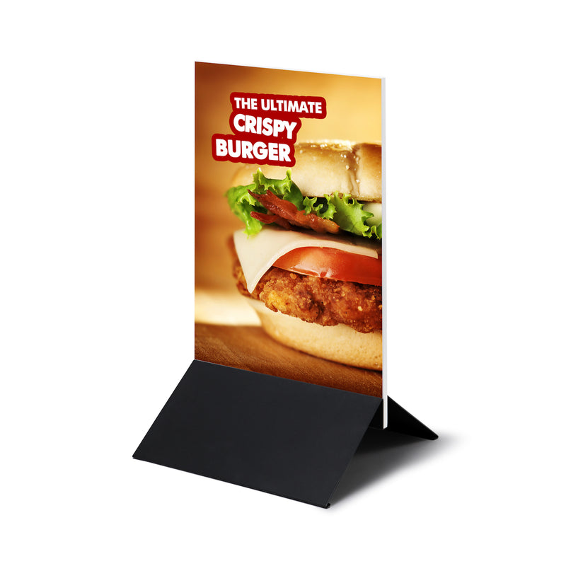Sign Base for Floor | Holds Poster Boards | Adjustable Clamp | Silver ...