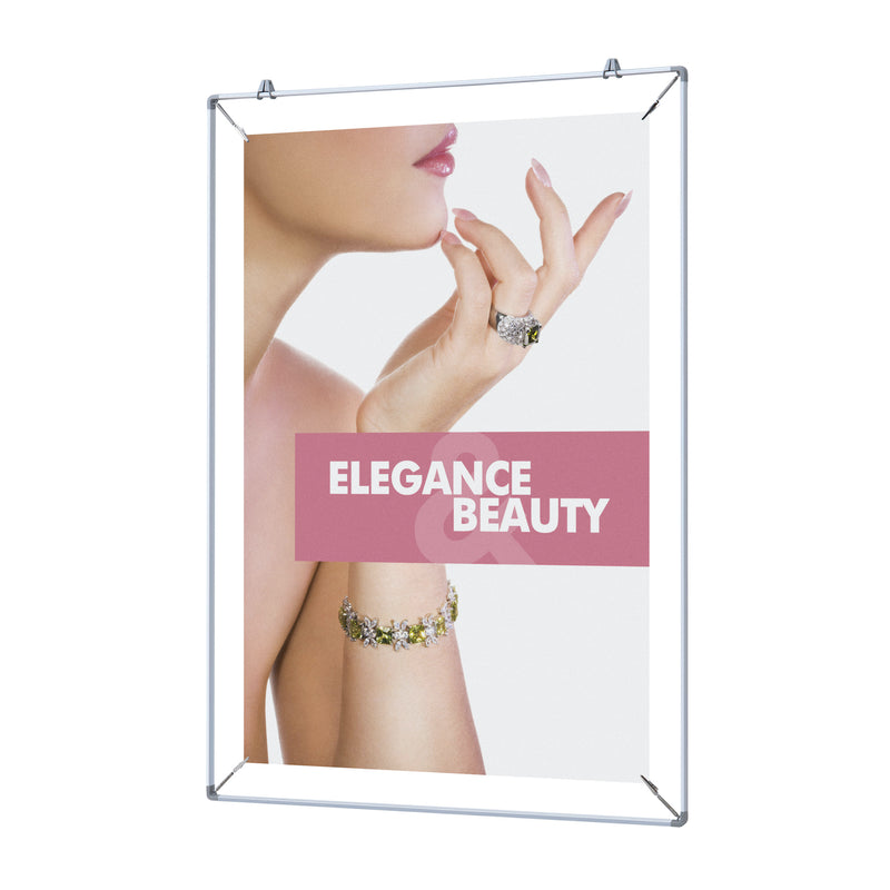 Hanging Sign Frames, Poster Stretch for Windows or Wall, with 2 suction cups