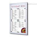Menu Case with light, fits 4 pages
