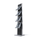 Literature Stand with Metal Brochure Trays