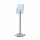 Literature Stand Pedestal with 4 letter size acrylic pockets.