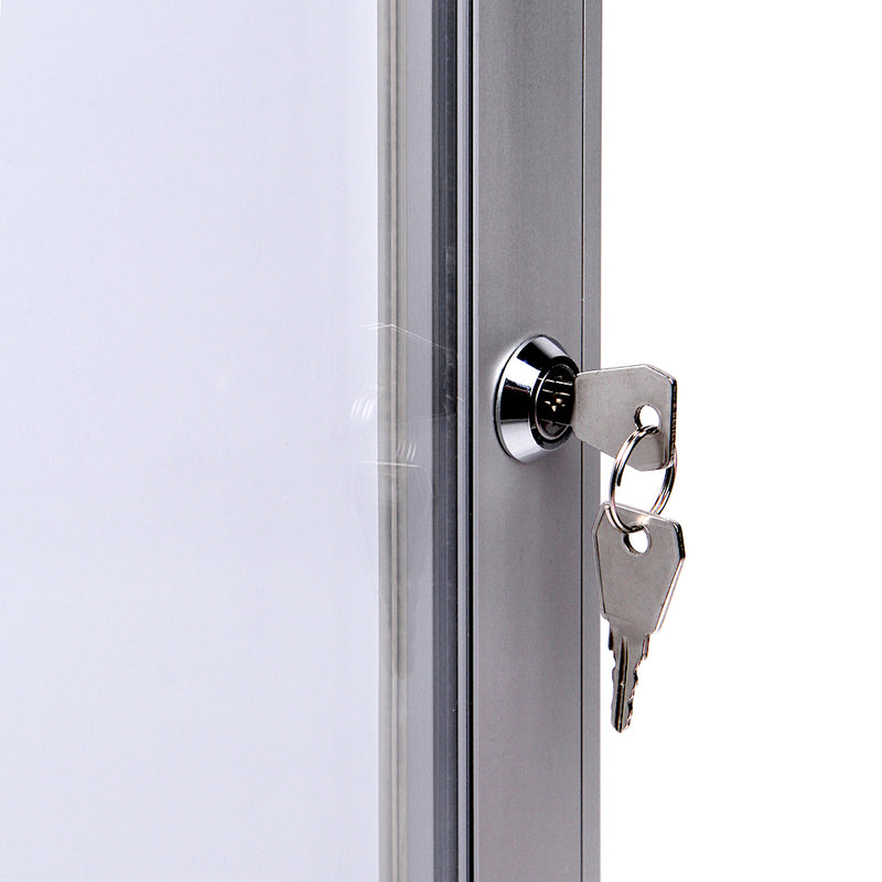 Locking Enclosed Bulletin Board with Swing Door. Premium quality, designed for indoor use
