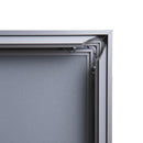 Open edges of designer Snap It Frame for posters