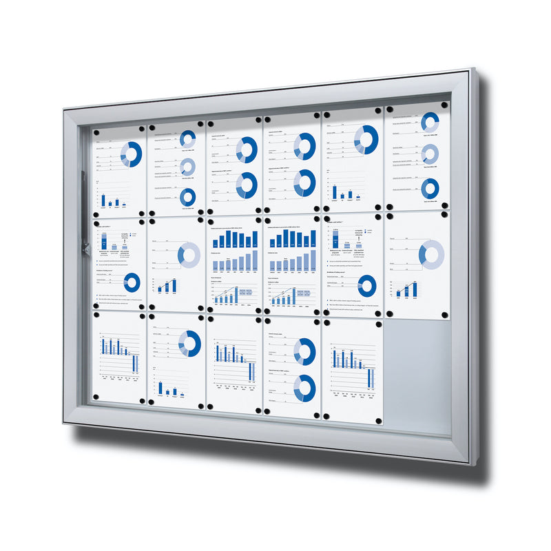 Premium Outdoor Bulletin Board - Large size, fits 18 pages