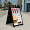 Plastic Sidewalk Sign,