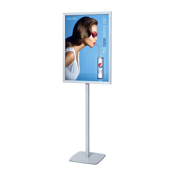 Poster Stand with Snap Open Frame, 6 feet tall #Color_Silver