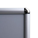 Edge of snap closed Sign Frame with rounded corners