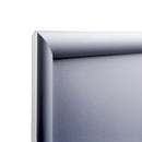 Corner-view of Snap-Open Sign Frame PF-M25-11-17