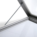 Support bar that holds door open of LED Outdoor Bulletin Board